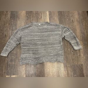 Old Navy Women’s XXL Knit Cotton Boatneck Pullover Sweater BlackWhite Multicolor